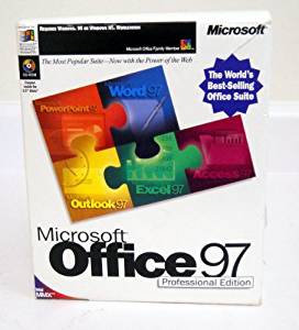 Microsoft office 97 professional edition software